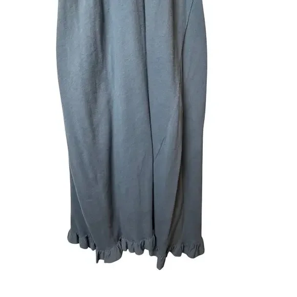 NWT Velvet by Graham & Spencer Halter Dress Blue Cotton Silk Trim Size L Western - Picture 5 of 11